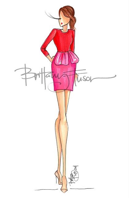 418x640 Emma Stone In Giambattista Valli Fashion Illustration