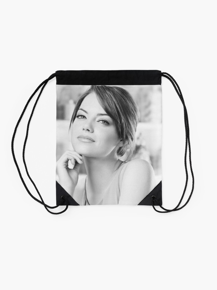 750x1000 Emma Stone Drawstring Bag