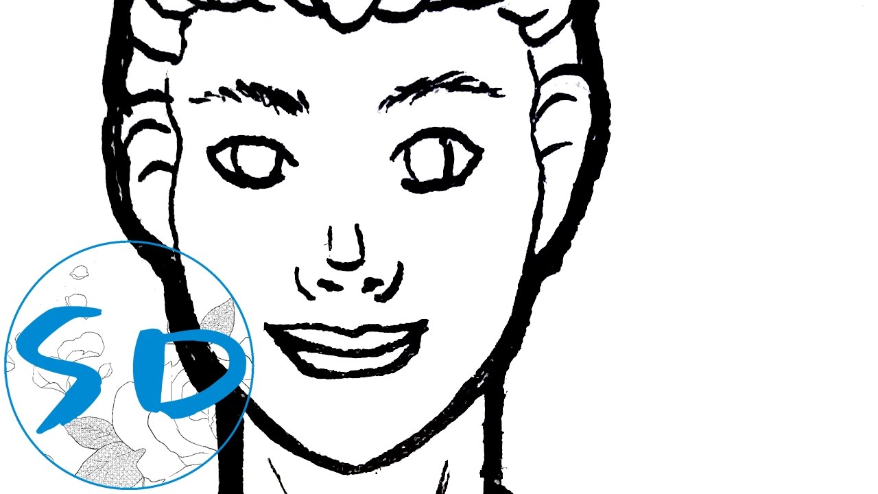 1280x720 emma watson inking with black ink drawing emma watson portrait