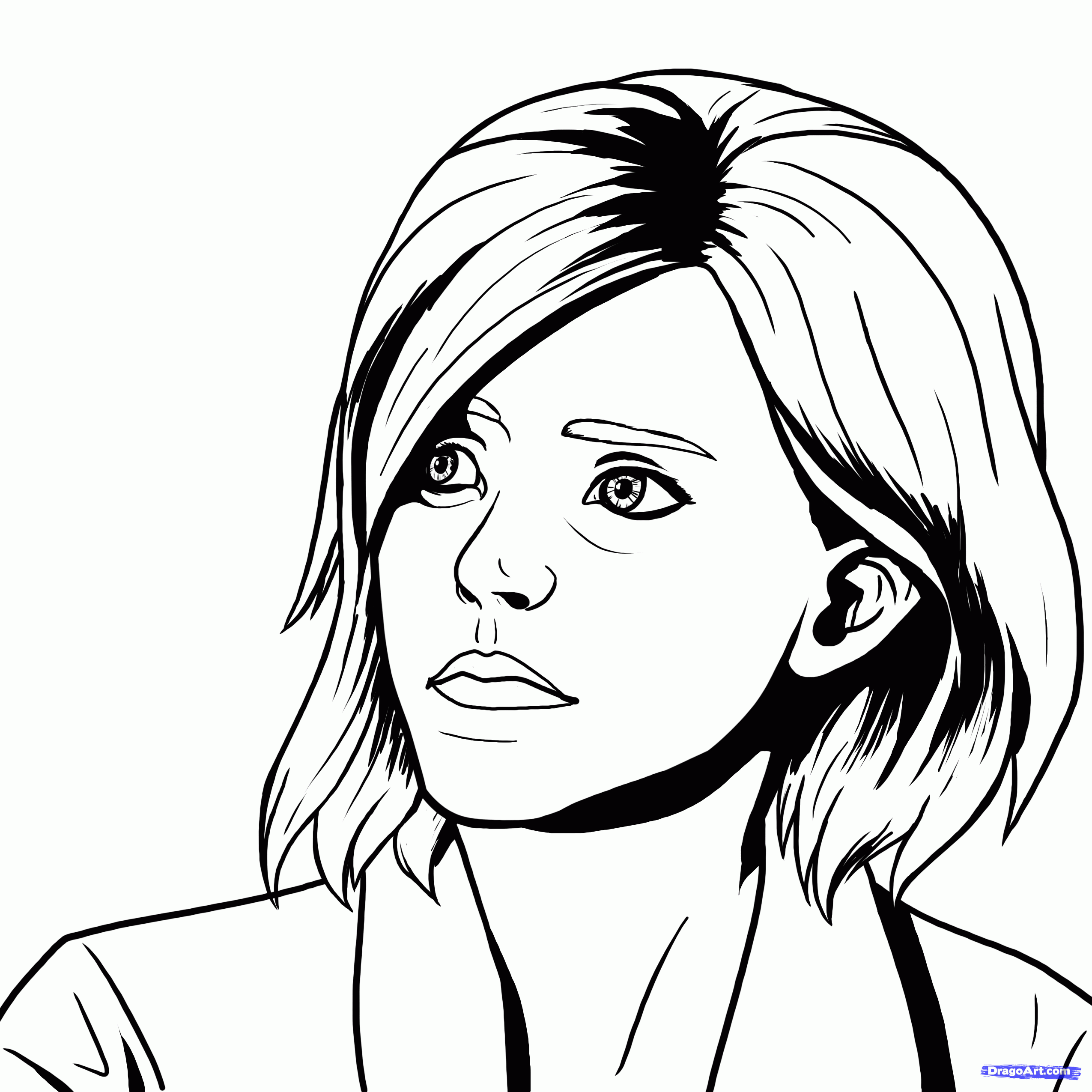 2550x2550 Step How To Draw Emma Watson