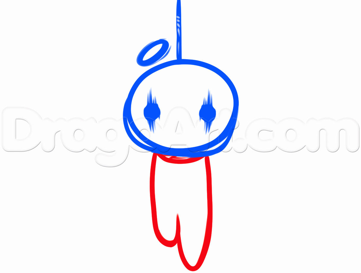 1214x917 How To Draw An Emo Angel, Step