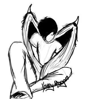 300x349 Black White Emo Angel Pictures, Images Photos Photobucket
