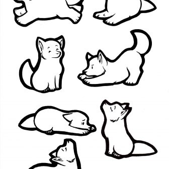 336x336 Cute Wolf Anime Drawings Step