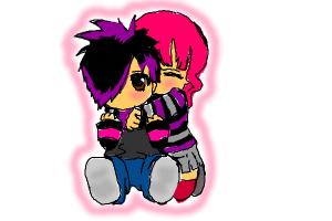 300x200 Cute Emo Couple