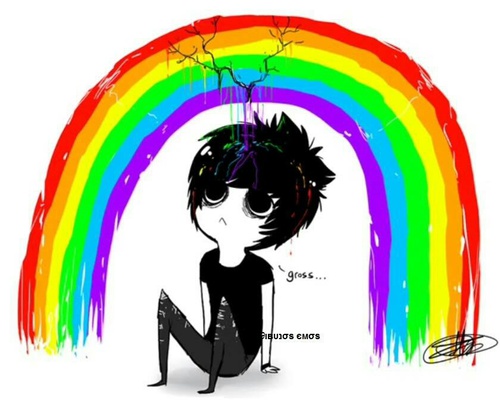 500x407 Cute Emo Drawing Uploaded