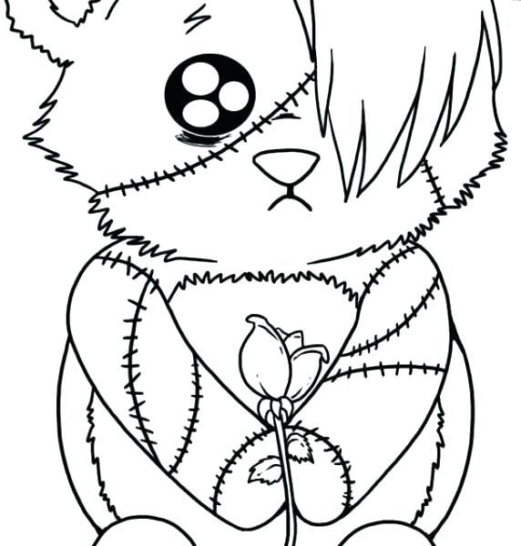572x600 emo girl coloring pages online anime modest drawing at com free