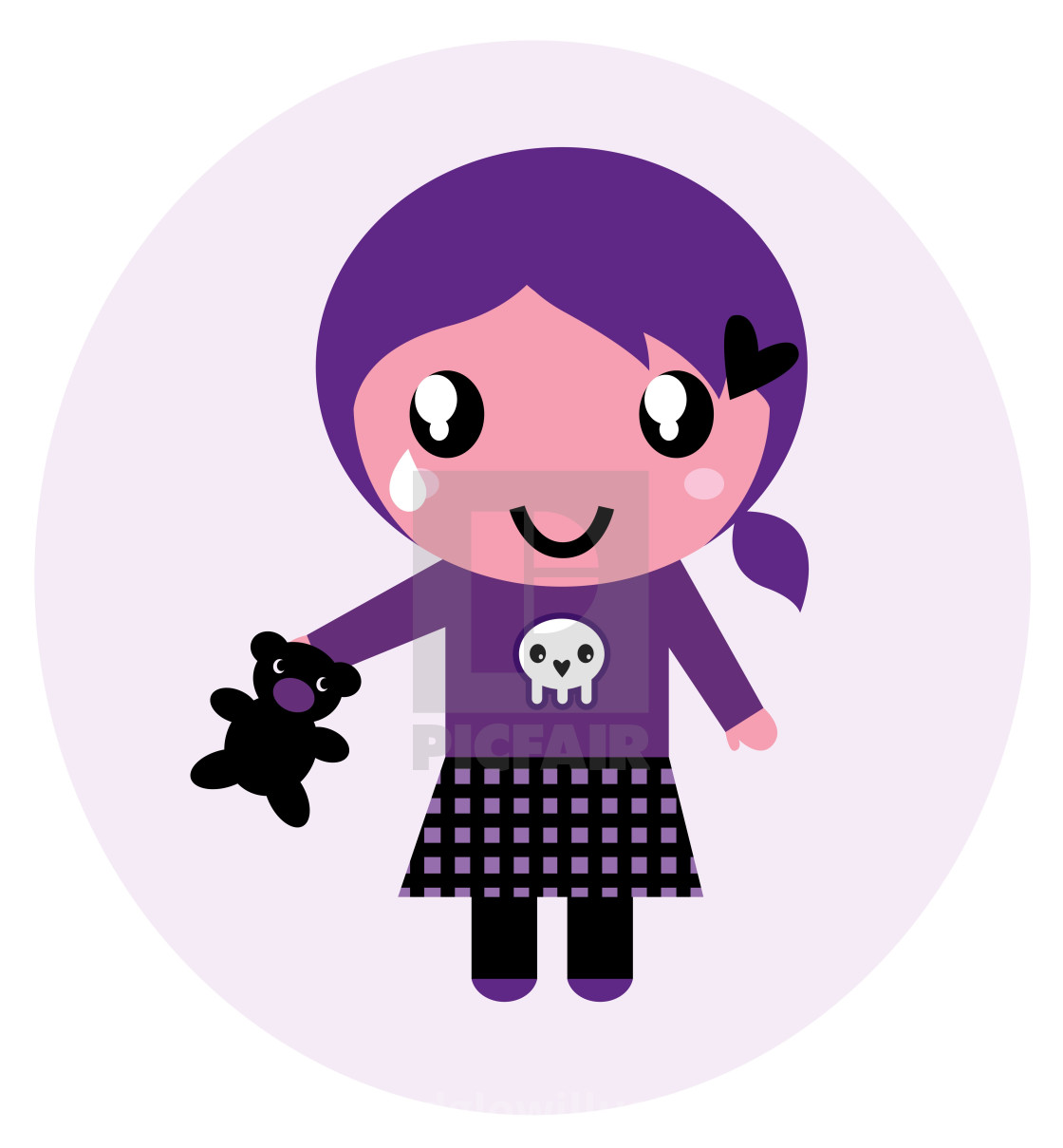 1120x1209 Little Emo Girl Drawing