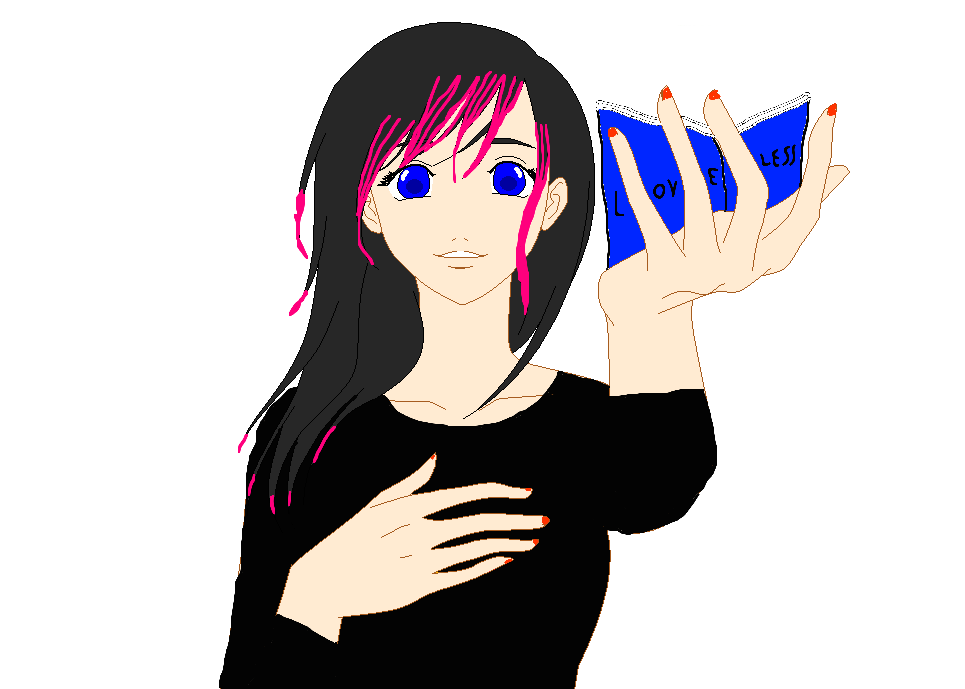 965x689 Punkemo Girl Holding A Book