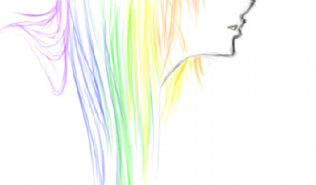 1024x600 Drawing Cartoon Hair In Illustrator Sketch Rainbow Emo