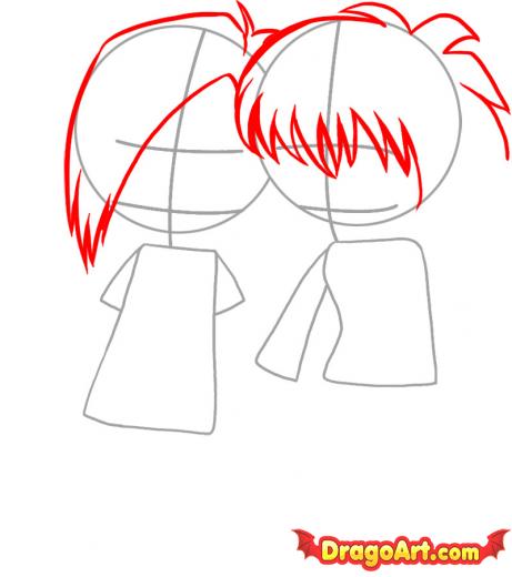 461x520 Emo Love Heart Drawings