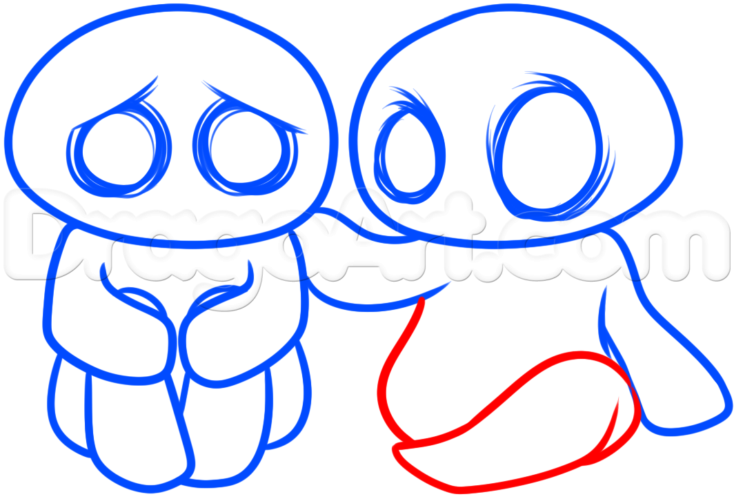 1064x723 How To Draw An Emo Couple, Step