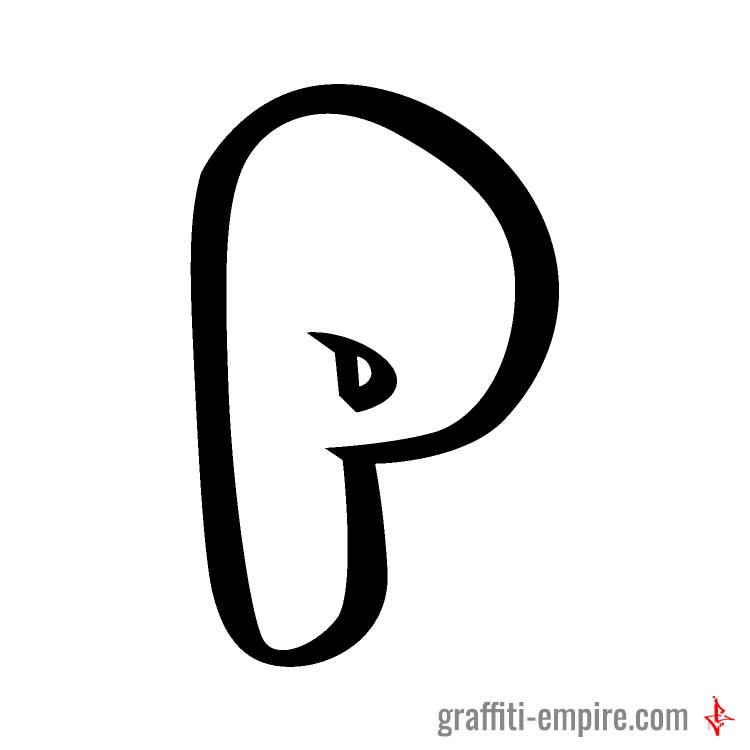 750x750 Graffiti Letter P Graffiti Empire