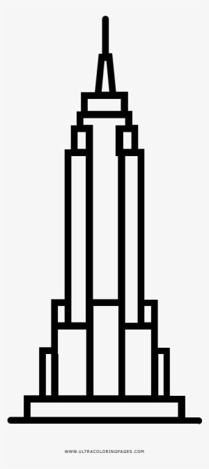 300x673 Empire State Building Coloring Page
