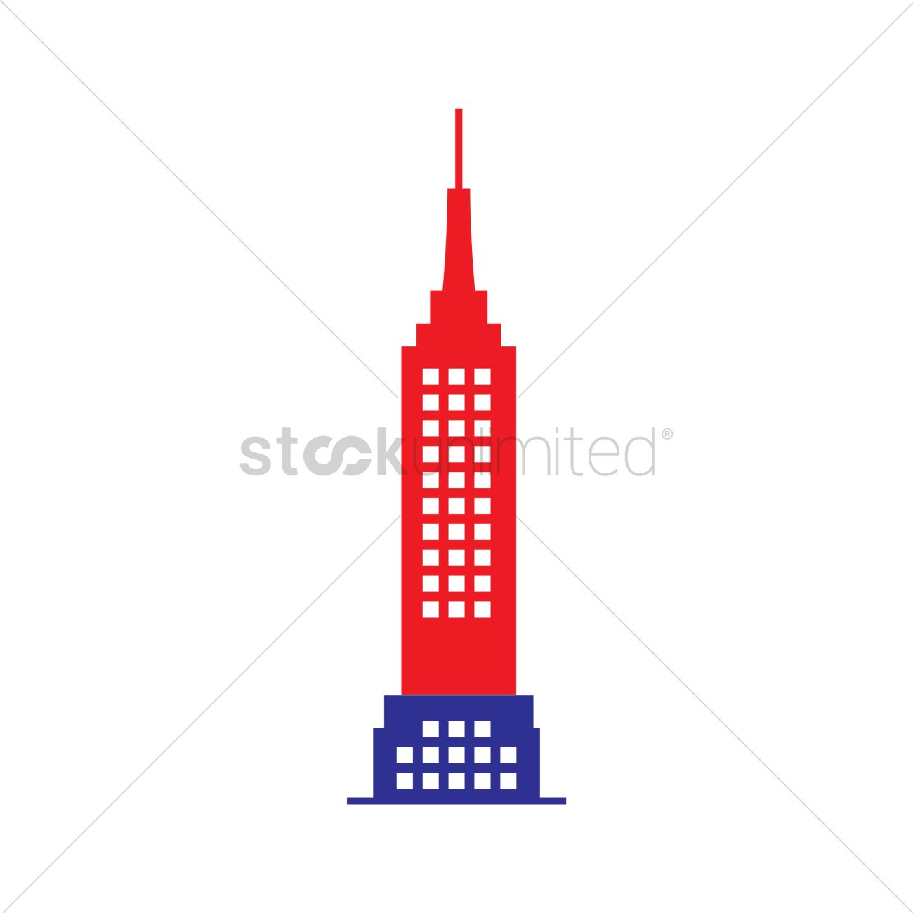 1300x1300 Empire State Building Vector Image