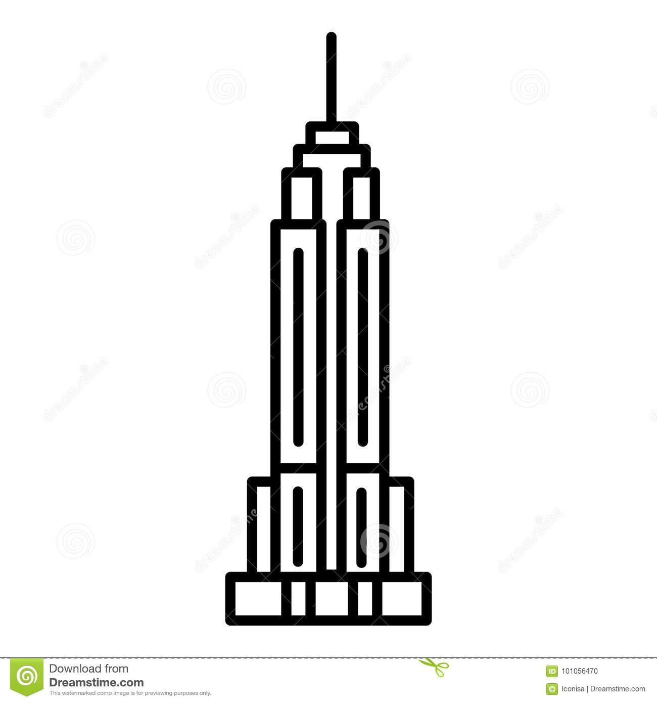 1300x1390 Empire State Building Clipart Black And White Clipart Portal