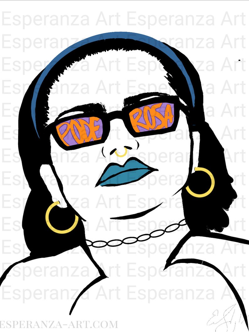 794x1058 poderosa strong women empowerment latina digital art etsy