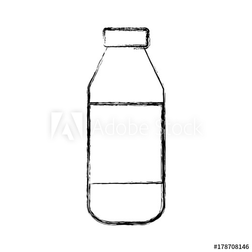 500x500 Empty Glass Bottle Icon Vector Illustration Graphic Design Icon