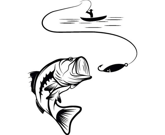 570x469 Huge Collection Of 'fish Hook Drawing' Download More Than