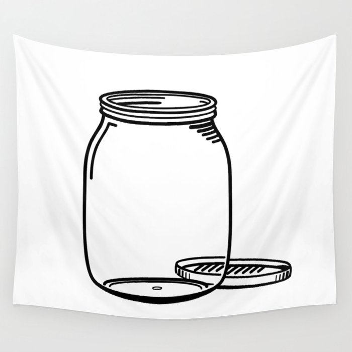 700x700 The Empty Jar Wall Tapestry