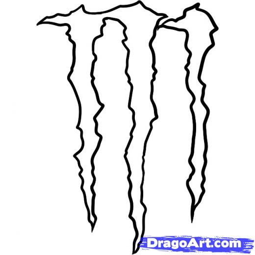520x520 learn how to draw monster energy logo, monster logo, symbols, pop