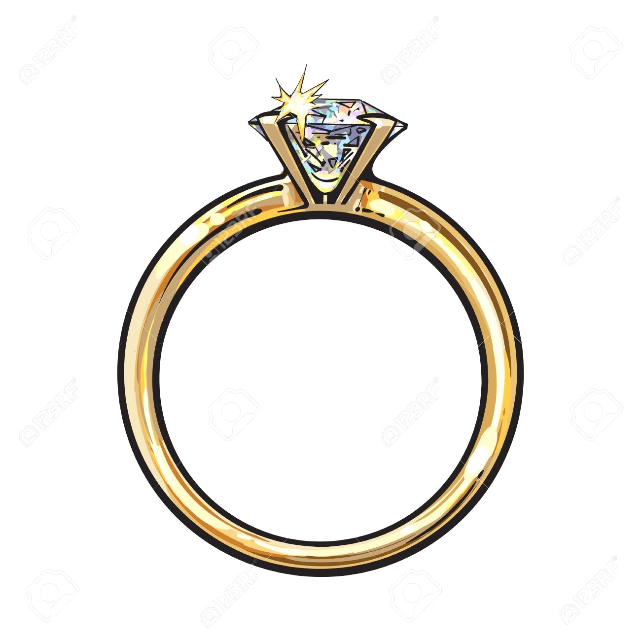 1300x1300 Engagement Ring Drawing Diamond