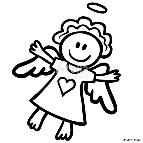 500x500 Engel Clipart Schwarz Clipart Station