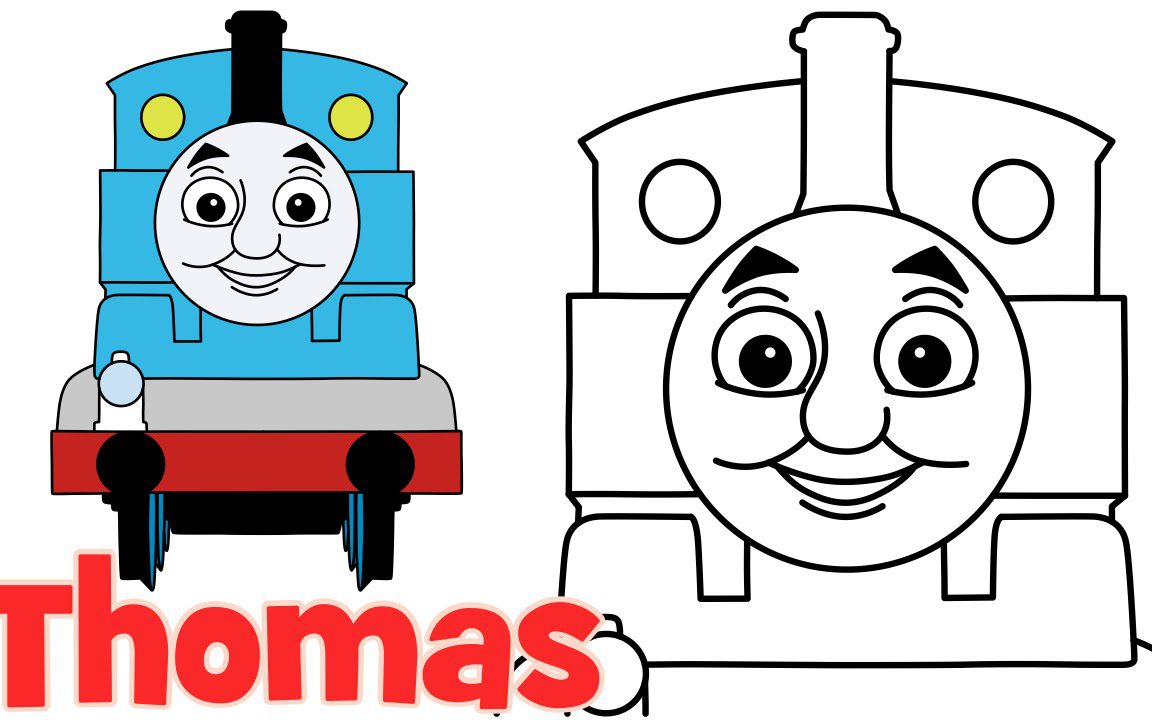 1152x720 How To Draw Thomas The Tank Engine Easy Train Percy From Aquadraw