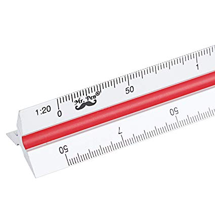 425x425 Mr Pen Engineer Scale Ruler, Ruler, Aluminum