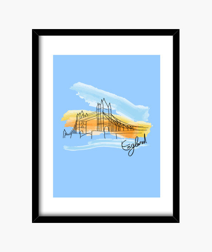 437x520 Drawing England Framed Print