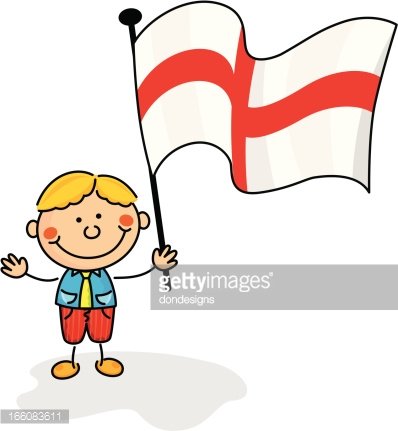 398x431 England Flag Kids Premium Clipart