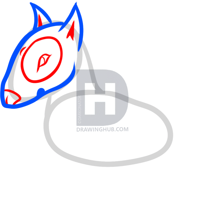719x720 How To Draw A Bull Terrier, Step