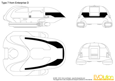 400x283 Type From Enterprise D Vector Drawing