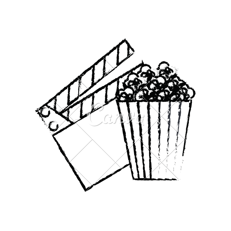 800x800 Movie Entertainment Objects Sketch
