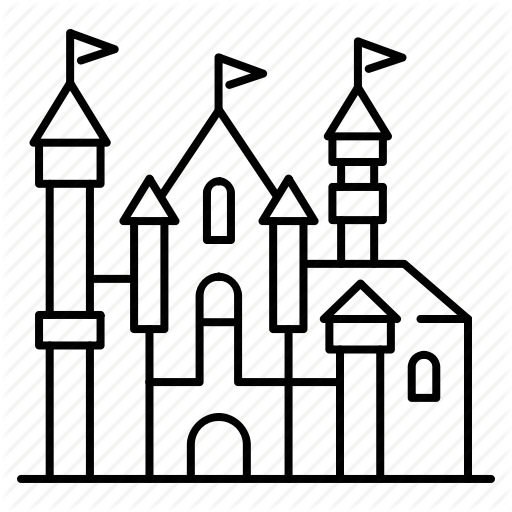 512x512 Collection Of Free Disneyland Drawing Line Download On Ui Ex