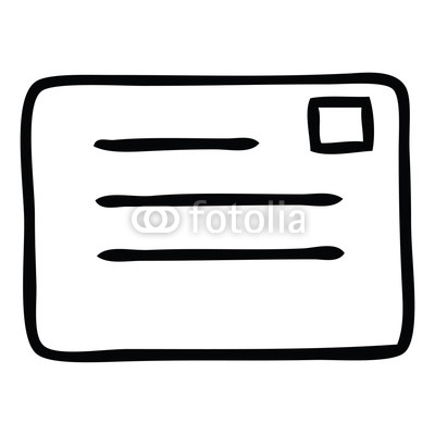 400x400 Line Drawing Cartoon Paper Envelope Buy Photos Ap Images