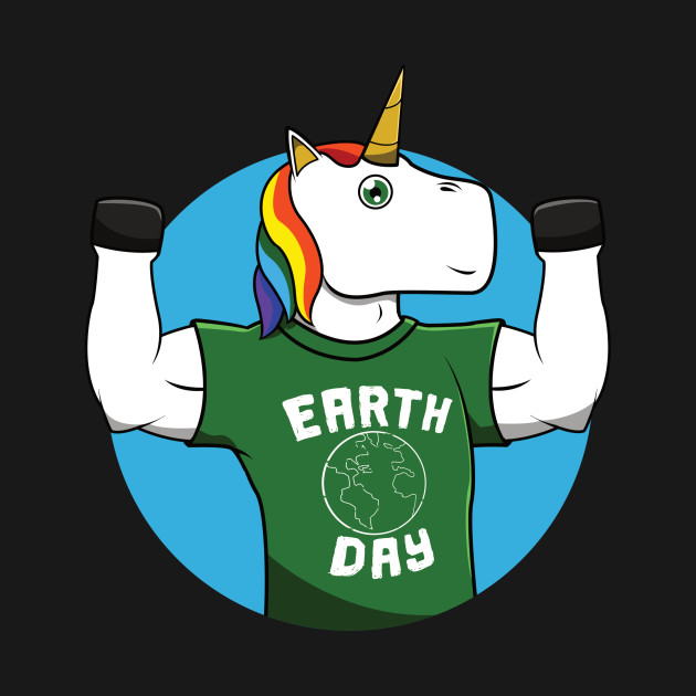 630x630 Earth Day Funny Unicorn Environment Drawing