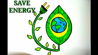 320x180 Save Electricity Coloring Poster Step