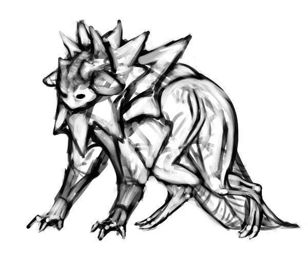 600x497 Drawn Wolf Epic