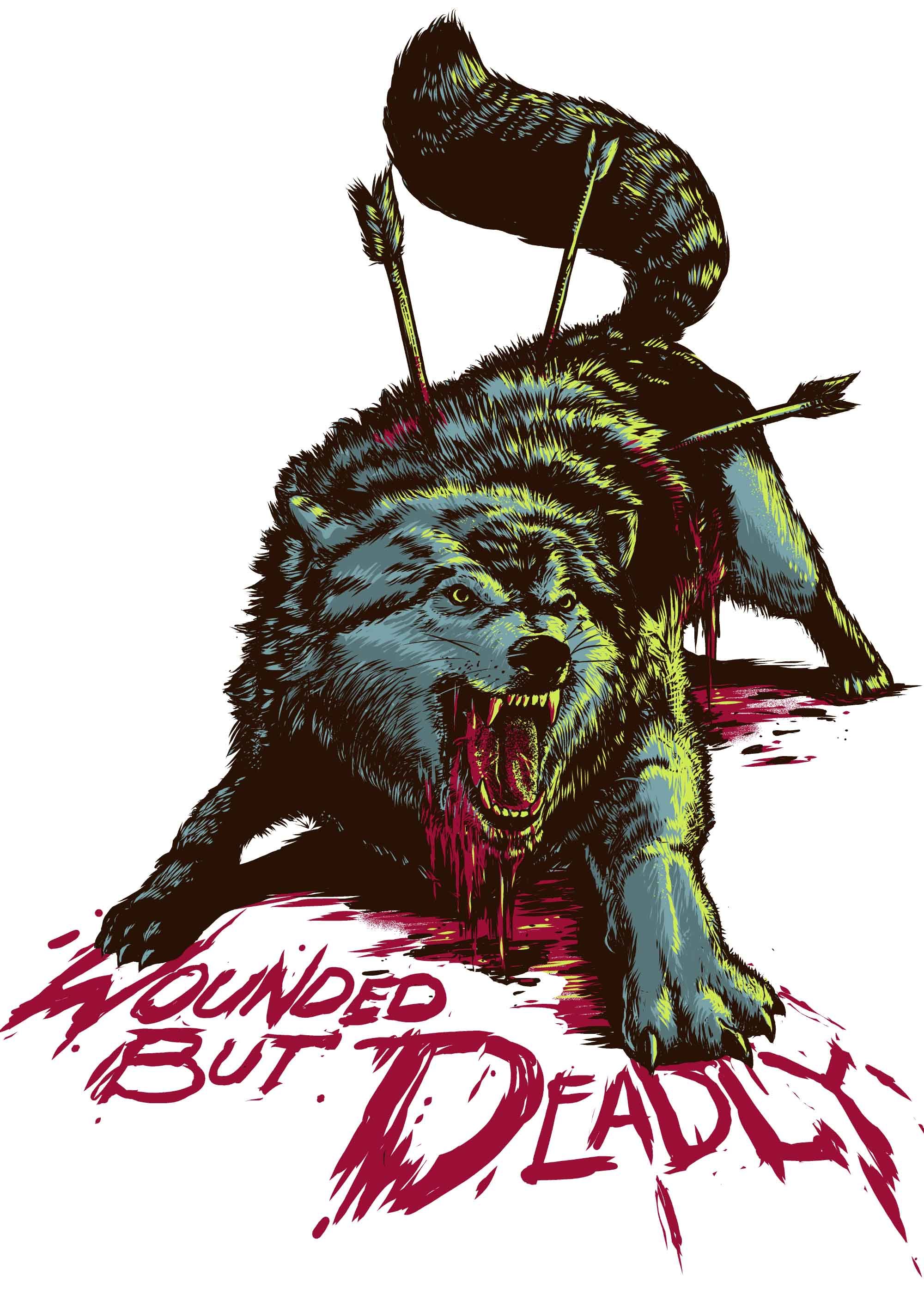 2000x2828 Realistic Wolf Illustration