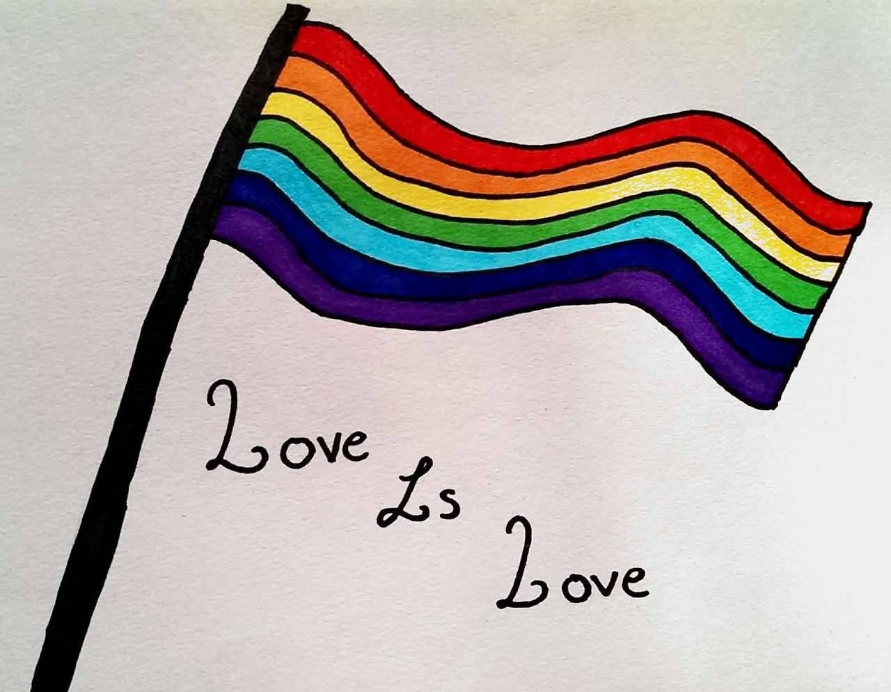 1280x994 Lgbtqiap Support And Equality {picture Of A Drawing