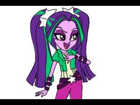 480x360 How To Draw Aria Blaze From My Little Pony Equestria Girls