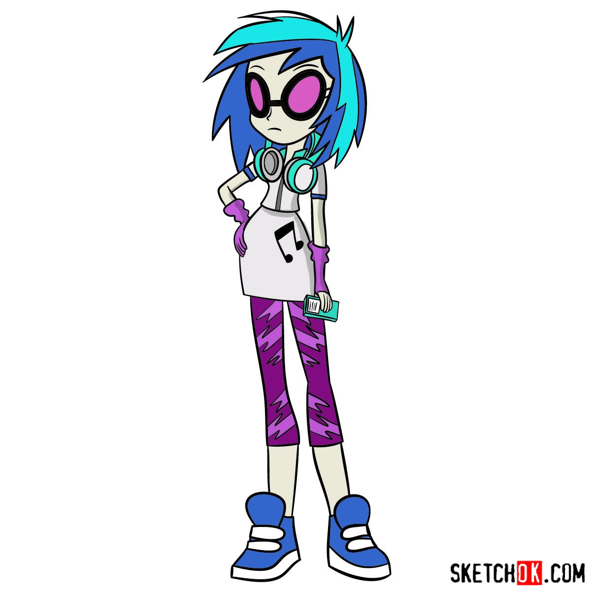 1200x1200 How To Draw Dj Pon Equestria Girls