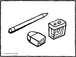 300x226 Pencil, Eraser And Sharpener