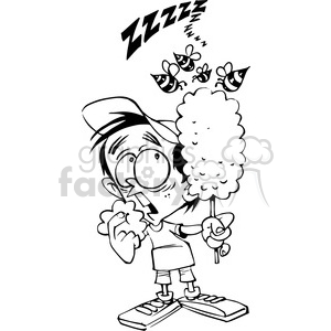 300x300 Eric Clapton Bw Cartoon Caricature Clipart Royalty Free Clipart