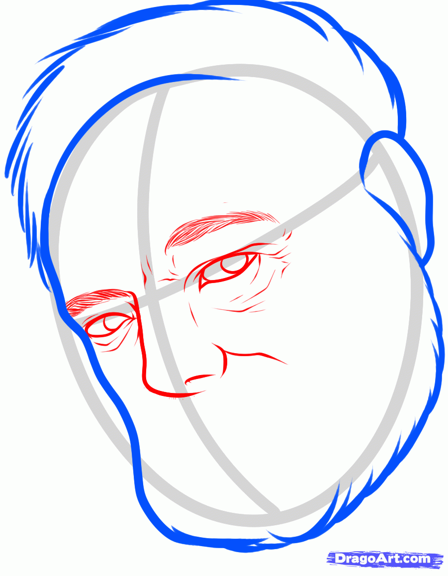 901x1158 Draw Ernest Hemingway, Ernest Hemingway, Step