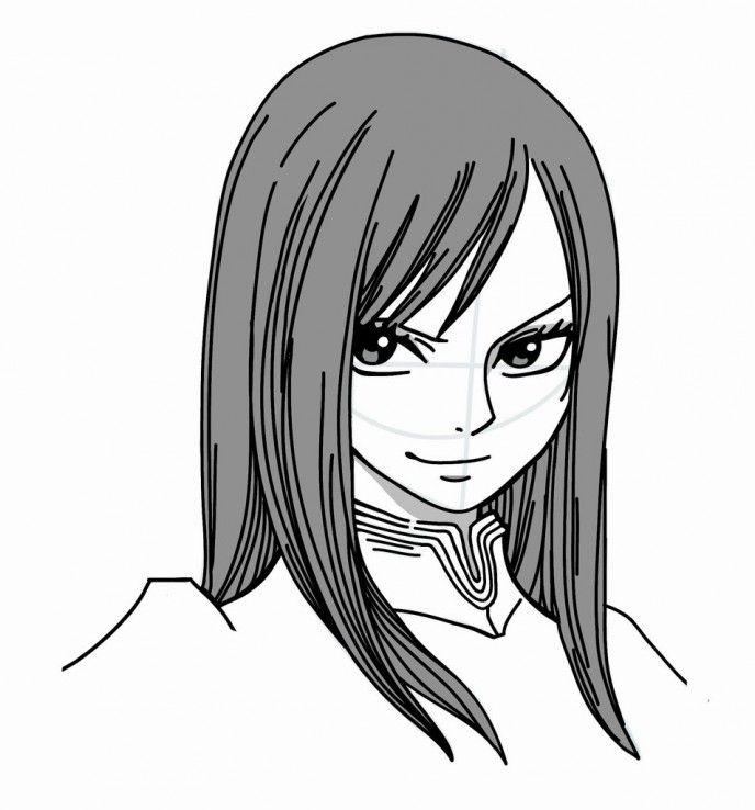 688x738 How To Draw Manga Erza Scarlet From Fairy Tail How To Draw