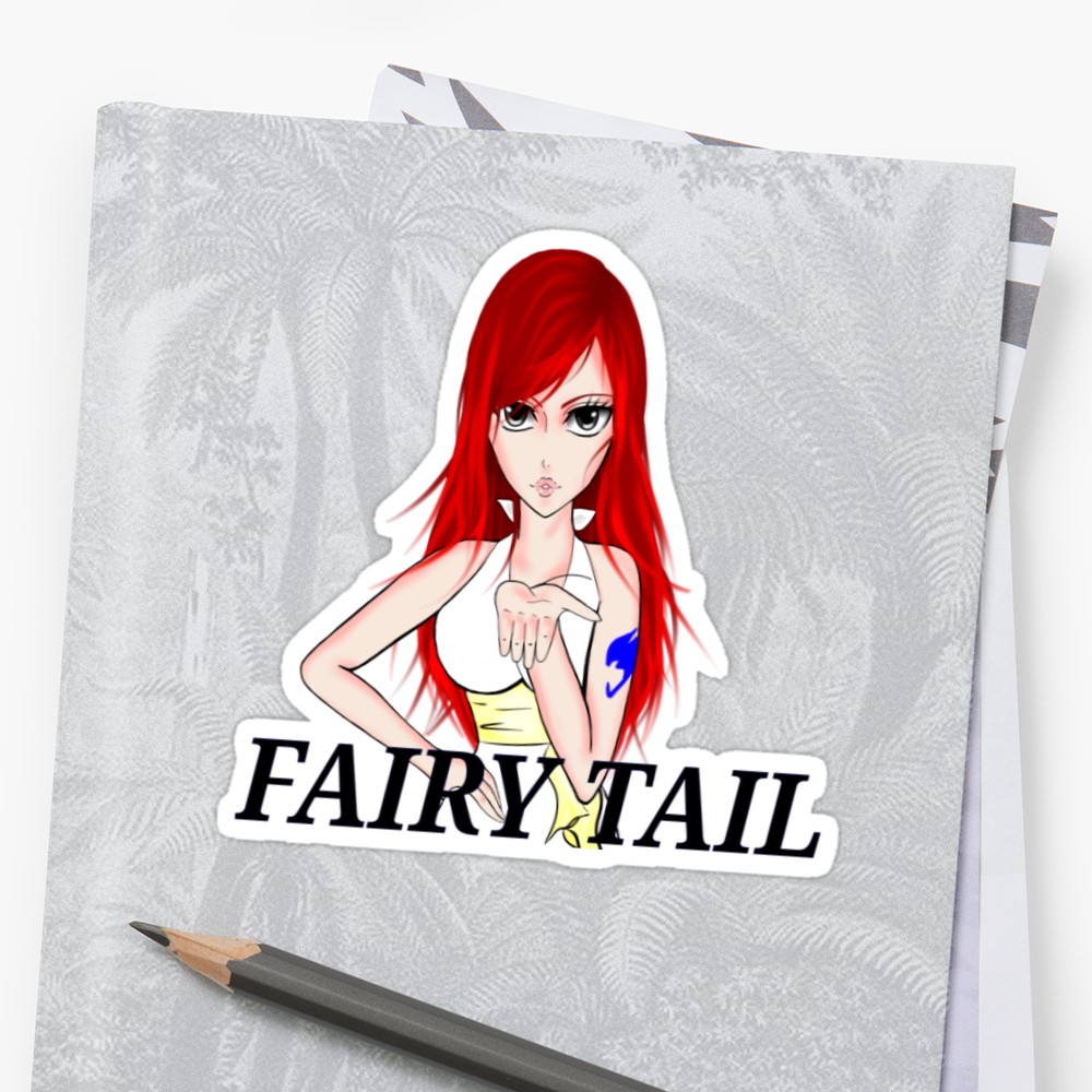 1000x1000 Erza Scarlet Sticker