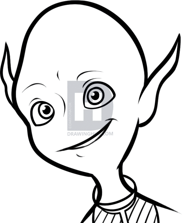 591x720 how to draw gary supernova, escape from planet earth, step