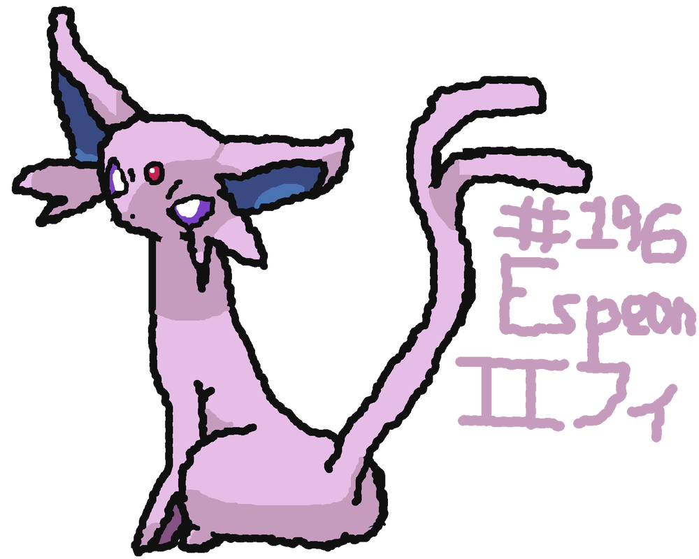 1000x800 Espeon Drawing