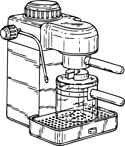 510x598 espresso maker clip art free vector in open office drawing